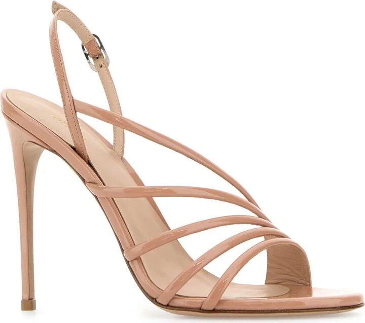 Skin Pink Leather Scarlet Sandals - Image 2