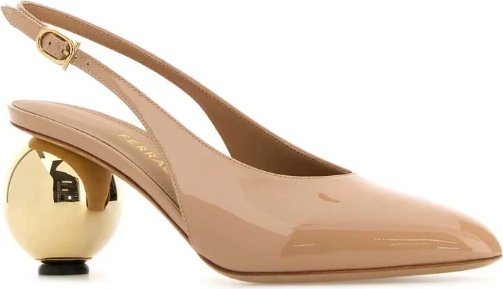 Skin Pink Leather Tessie 70 Pumps - Image 2