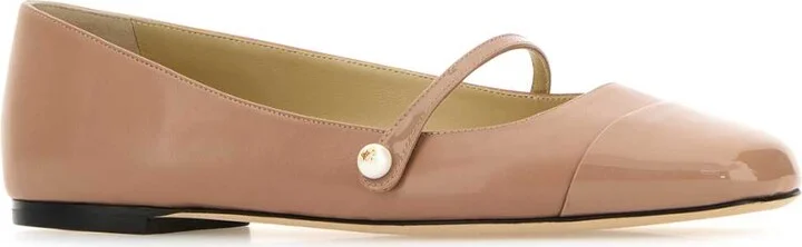 Skin Pink Nappa Leather Ballerinas - Image 2