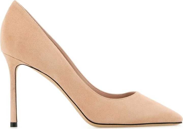 Skin Pink Suede Romy 85 Pumps