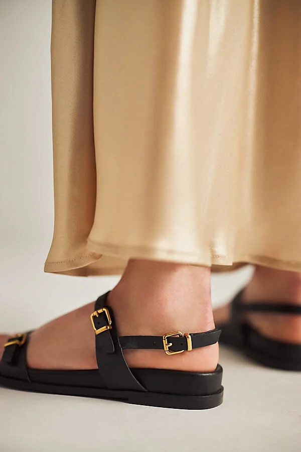 Skinny Buckle Slingback Sandals - Image 3
