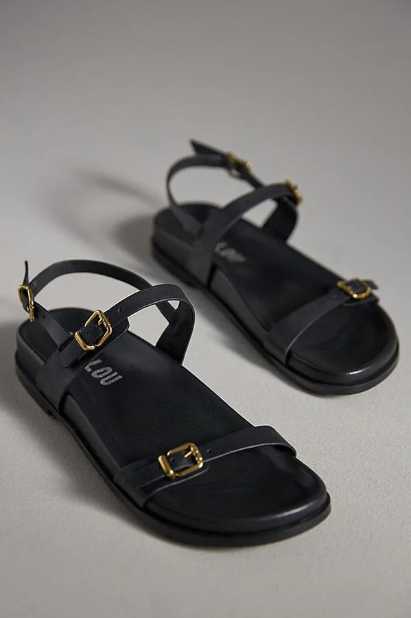 Skinny Buckle Slingback Sandals - Image 5