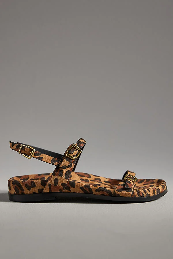 Skinny Buckle Slingback Sandals
