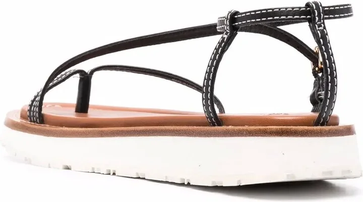 Skinny Strap Flat Sandals - Image 3