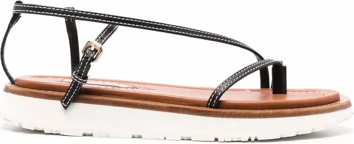 Skinny Strap Flat Sandals
