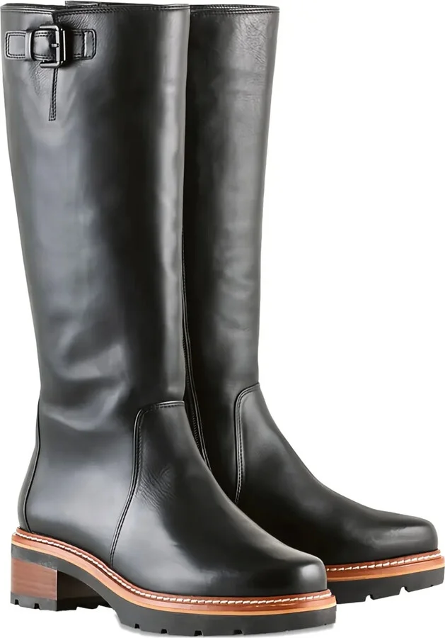 Skope buckle-detail knee-high boots