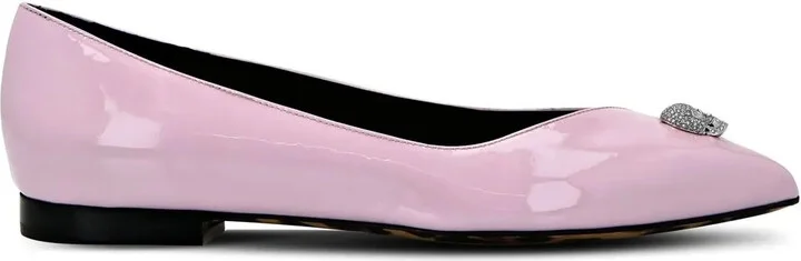 Skull-charm ballerina shoes