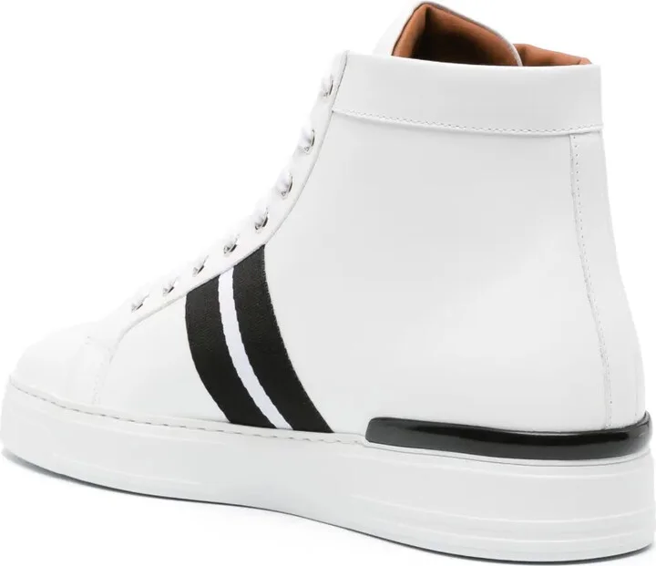 Skull-Charm Leather Sneakers - Image 3