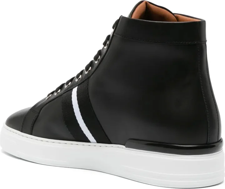 Skull-Charm Leather Sneakers - Image 3