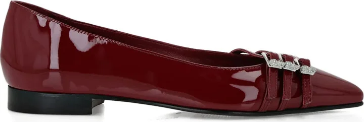 Skull-embellished ballet flats