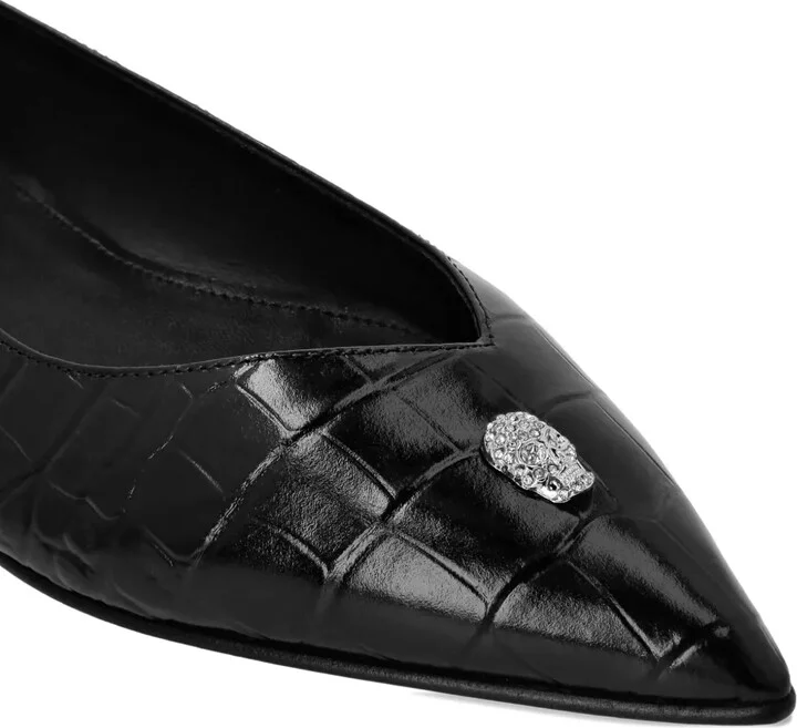 Skull-Embellished Flat Pumps - Image 4