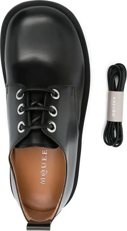 skull-embossed Derby shoes - Image 4