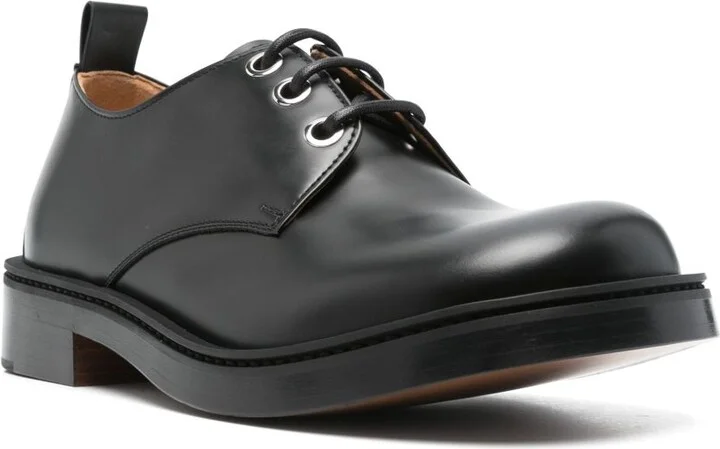 Skull-Embossed Derby Shoes - Image 2
