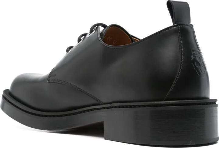 Skull-Embossed Derby Shoes - Image 3
