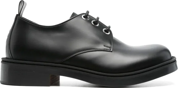 skull-embossed Derby shoes
