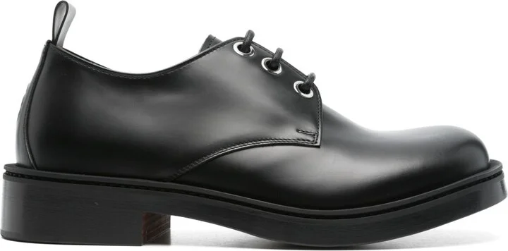Skull-Embossed Derby Shoes