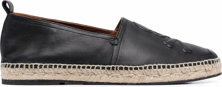 Skull embossed espadrilles