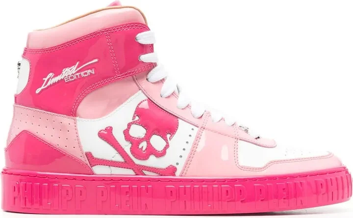 Skull high-top sneakers