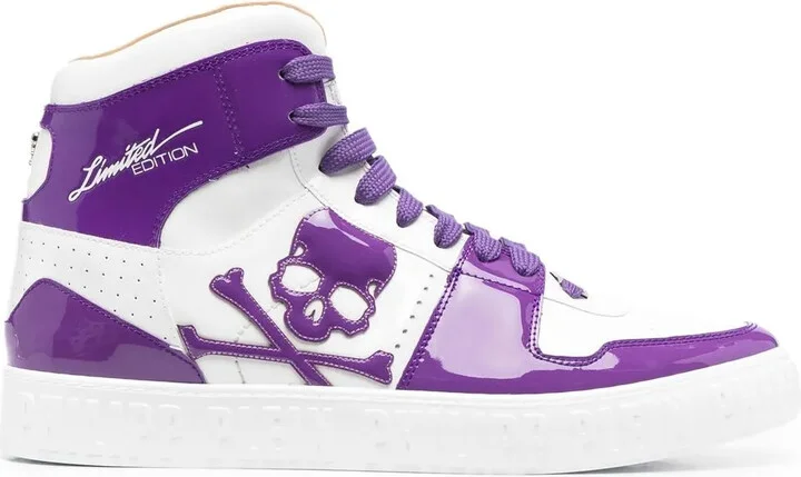 Skull lace-up sneakers