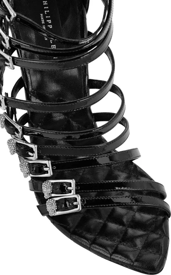 Skull leather sandals - Image 4