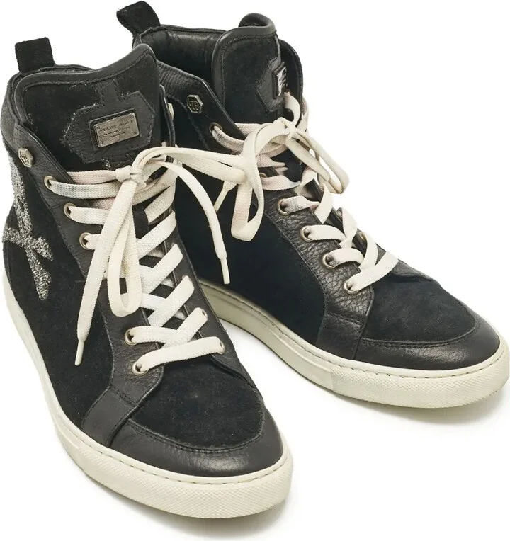 Skull Leather Sneakers - Image 2