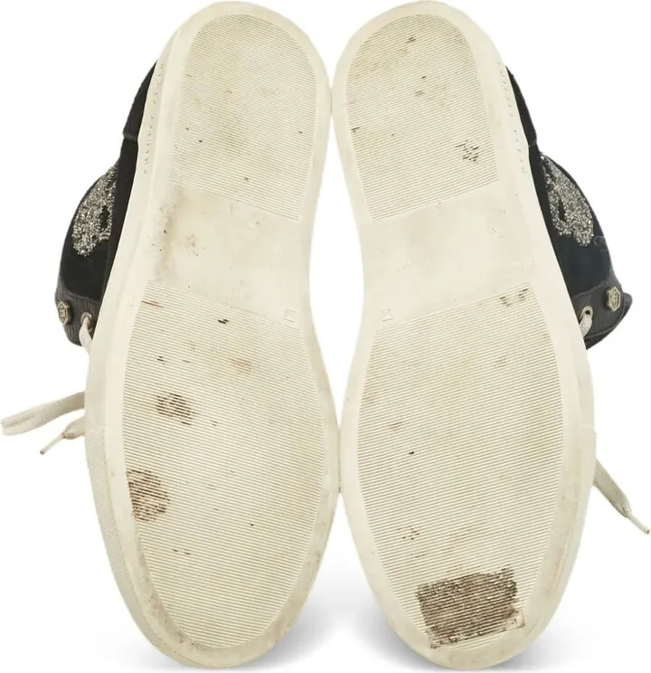 Skull Leather Sneakers - Image 3