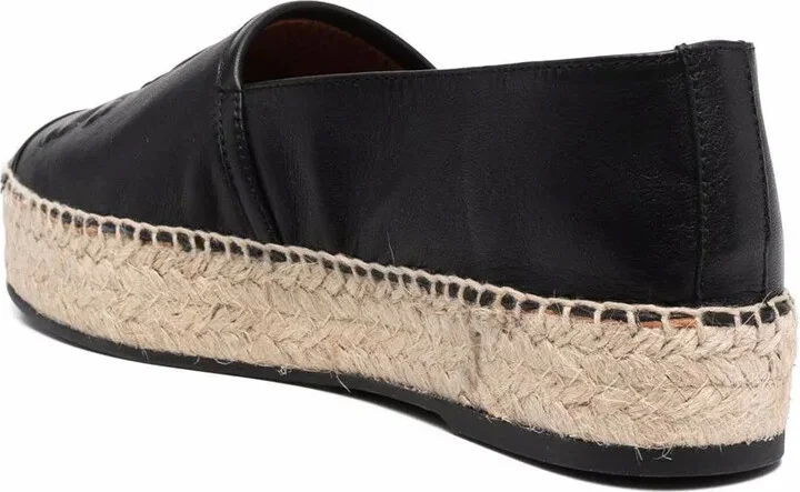 Skull-Motif Leather Espadrilles - Image 3