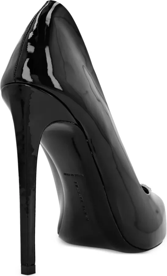 Skull-plaque high-heel pumps - Image 3
