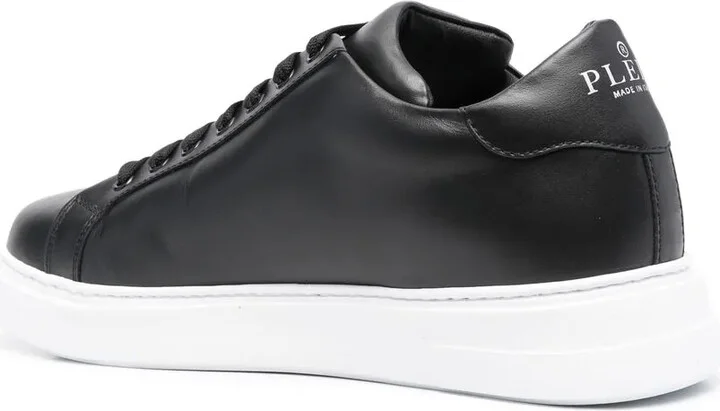 Skull-plaque low-top sneakers - Image 3