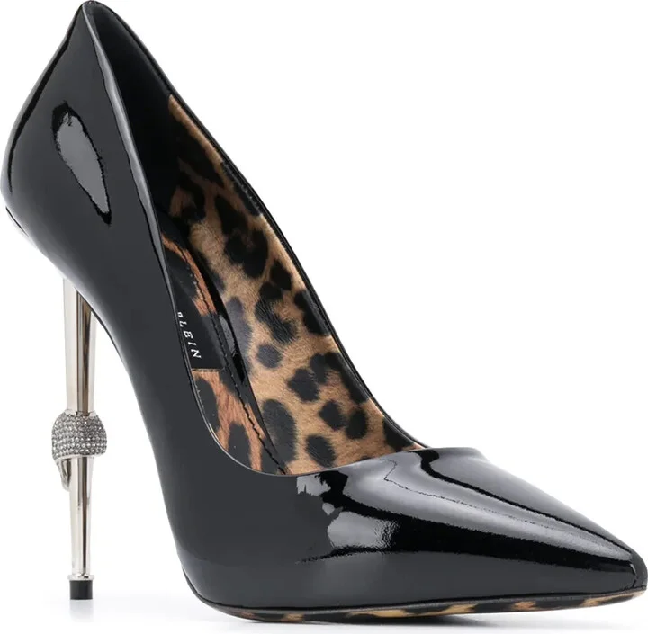 Skull pointed-toe pumps - Image 2