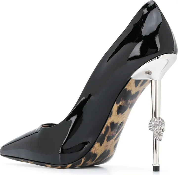 Skull pointed-toe pumps - Image 3