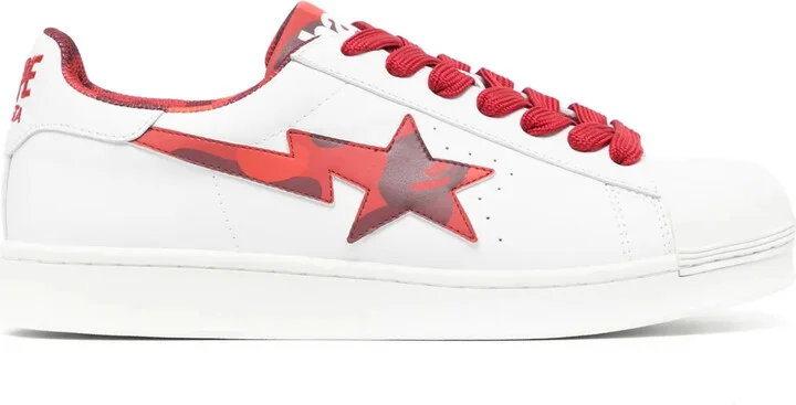 Skull STA logo-print sneakers