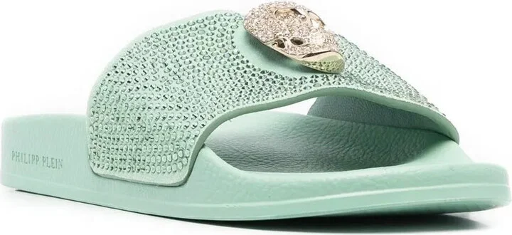 Skull strass pool slides - Image 2