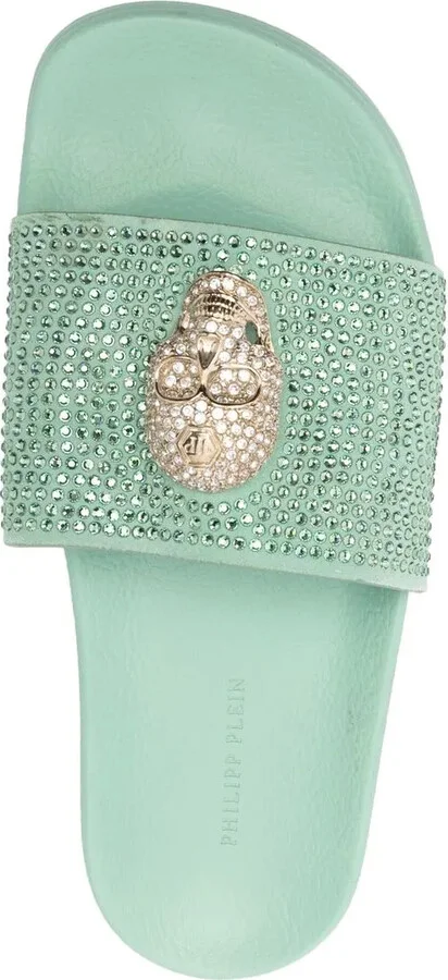 Skull strass pool slides - Image 4