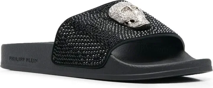 Skull strass pool slides - Image 2