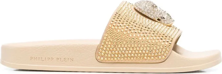 Skull strass pool slides