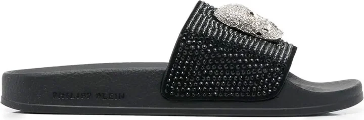 Skull strass pool slides