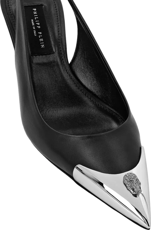 Skull Strass slingback pumps - Image 3