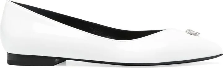 Skull-Stud Ballerina Shoes