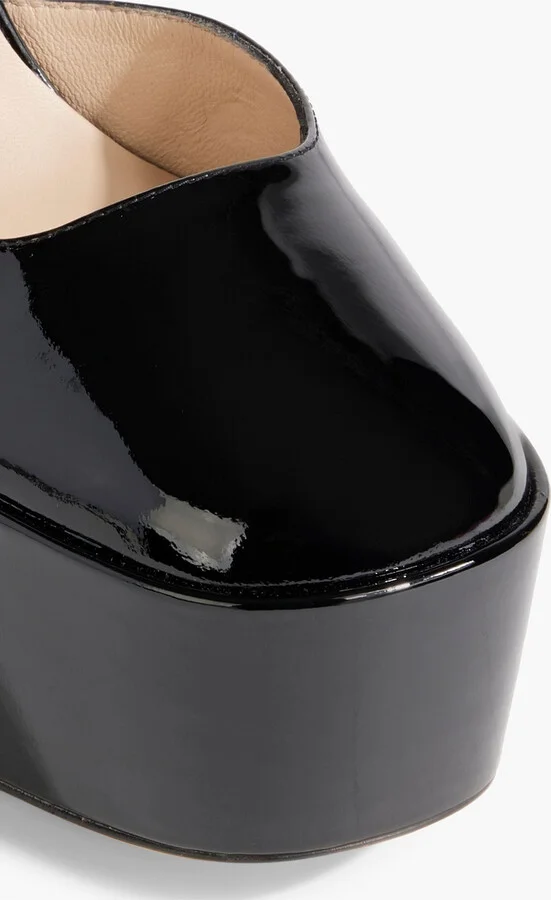 Sky High 145 patent-leather platform pumps - Image 4