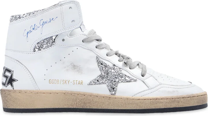 ‘Sky Star’ High-top Sneakers, , - White