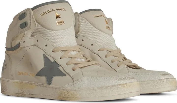 'sky Star' White Leather Sneakers - Image 2