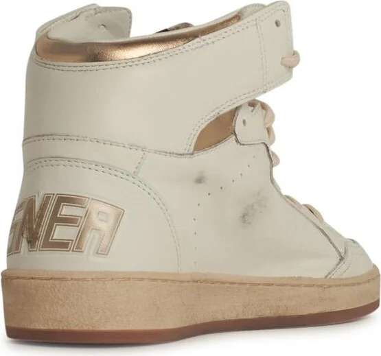 'sky Star' White Leather Sneakers - Image 3