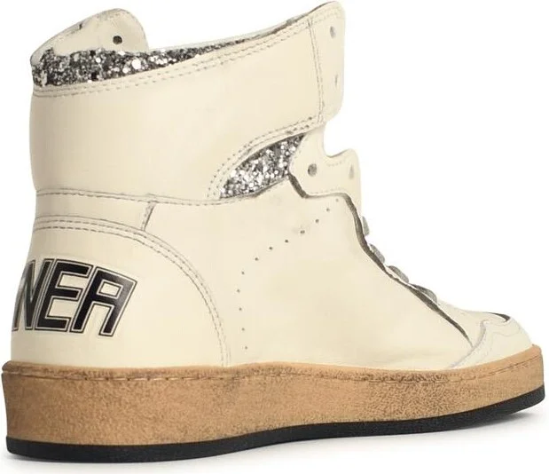 'sky Star' White Leather Sneakers - Image 3