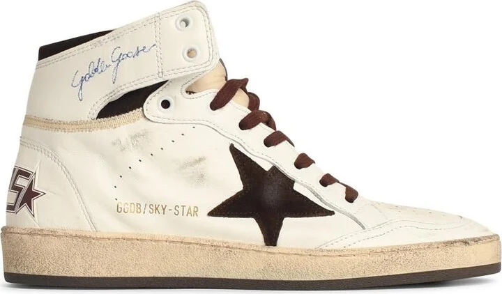 'sky Star' White Leather Sneakers