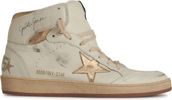 'sky Star' White Leather Sneakers