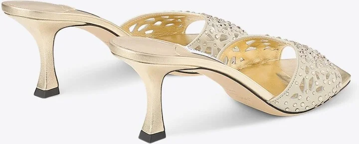 Skye 70 Crystal Suede Mules - Image 2