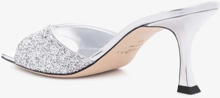 Skye 70 Glitter Mules - Image 2