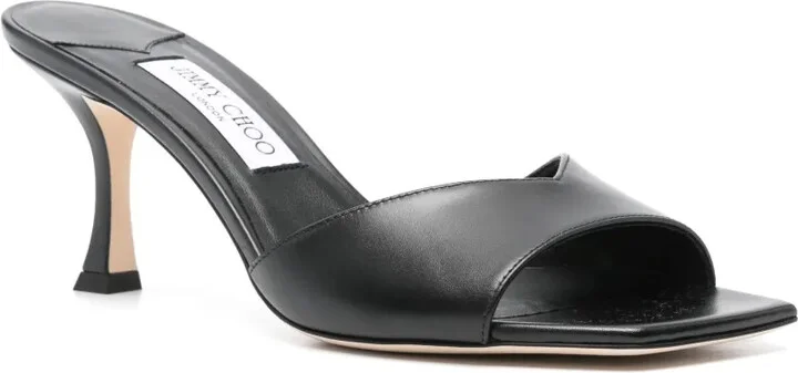 Skye 70mm leather mules - Image 2