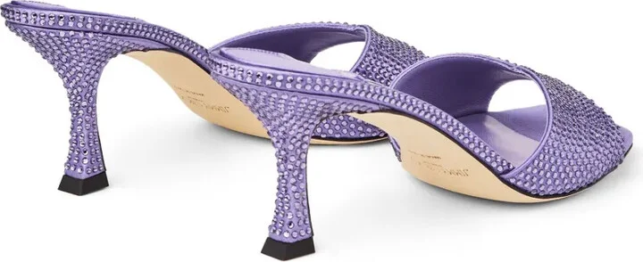 Skye 70mm satin mules - Image 3